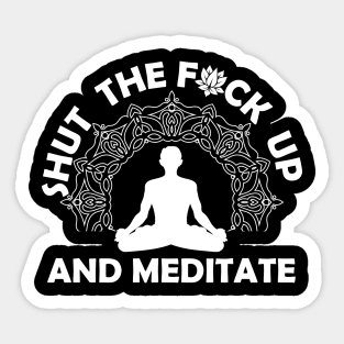 Meditate Sticker